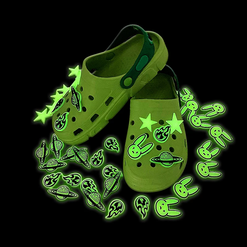 2021 Ins New Deisng Low Price Croc Bad Bunny Glowing Charm Charms For Shoe  Decoration - Buy Glow In The Dark Croc Charms Croc Charm Bad Bunny Shoe  Charms Accessories Shoe Charms