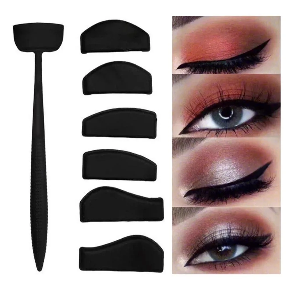 
 wholesale&dropshipping New Crease Line Kit Eyeshadow Stencil Tool Lazy Eye Shadow Portable Stamp Cut Crease Tools Magic  