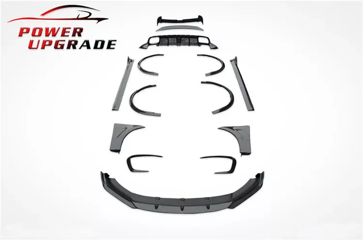 For Porsche Macan Upgrade CMS Style Carbon Fiber Front Lip Rear ...