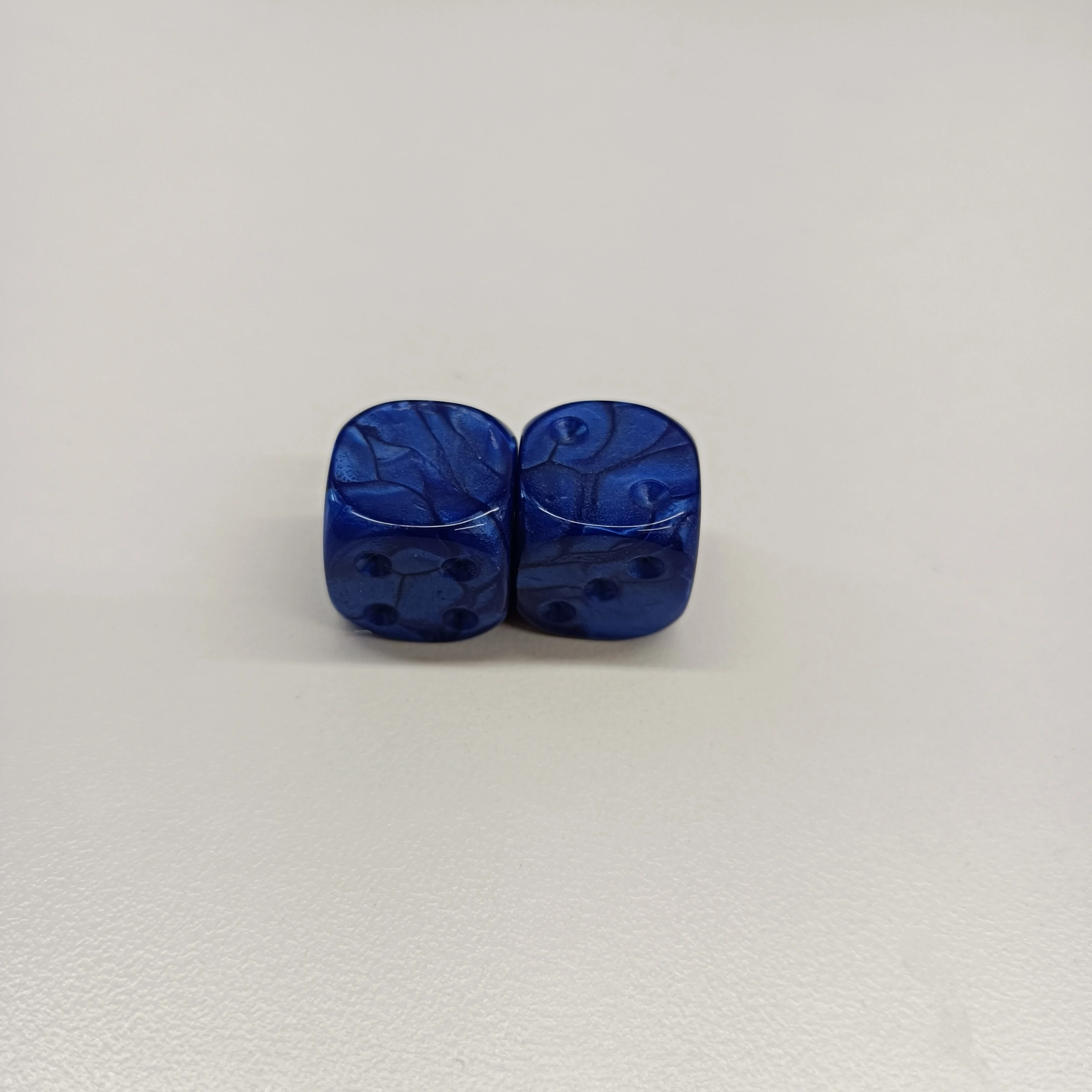 Wholesale 16mm Round Corner Colored Plastic Dice with One Side Blank Customized Color & Logo for Board Games and Promotions
