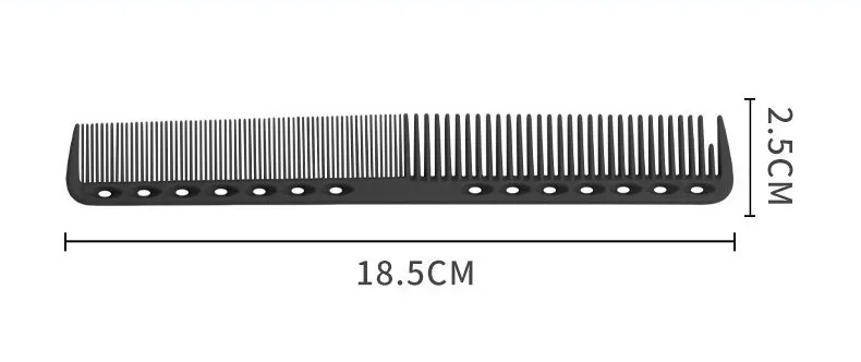 Professional Plastic Antistatic Salon Hairdressing Comb Multicolor Hair Cutting Barber Comb Custom Logo Hair Comb