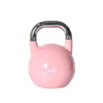 Factory direct sales fitness strength training PU colored kettlebells