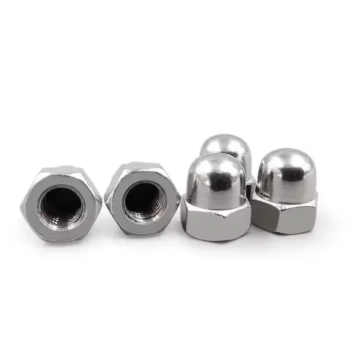 High Quality Stainless Steel 304 Hex Head Dom Cap Nut Heavy Industry Zinc Plated Finish manufacture