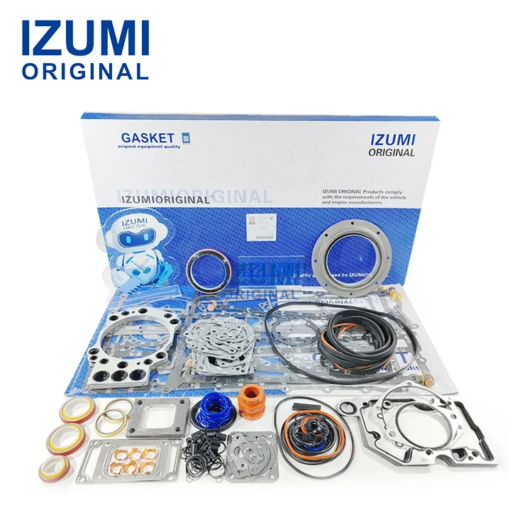 Phụ tùng diesel IZUMI ORIGINAL – Bộ gioăng đại tu phần trên (Upper Gasket Set) mã 3803598 cho Cummins: 4352582, 4352578, 3804667, 4352587, 3804296 (dành cho động cơ K19, KTA19, QSK19)