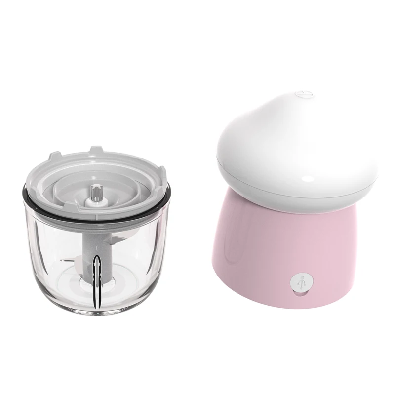 Manufacturer Hot Selling Portable 300ml glass chopping bowl Mini Rechargeable food mixer household blender