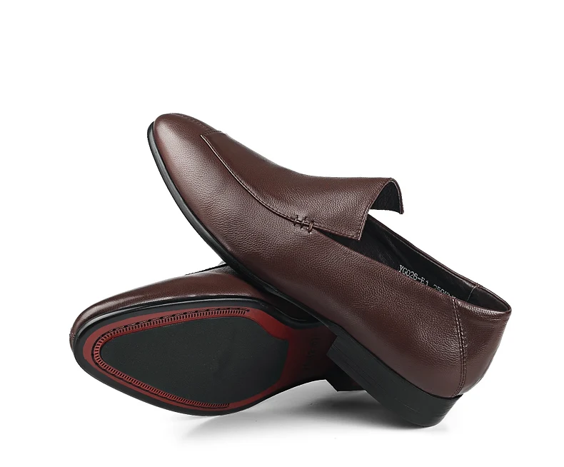 2020 New Design Men Formal Italian Shoe Leather Brown Lofers For Winter