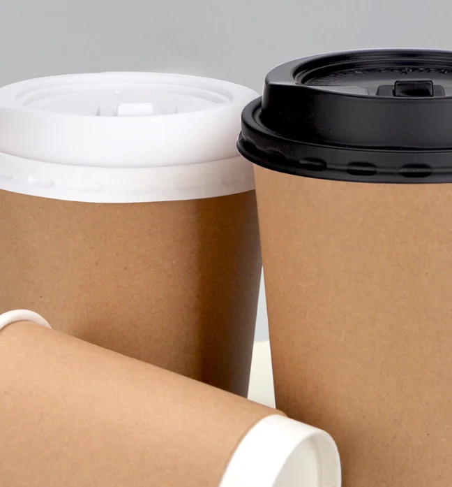 Custom Eco Friendly Paper Cups 8oz Double Wall Hot Coffee Paper Cups