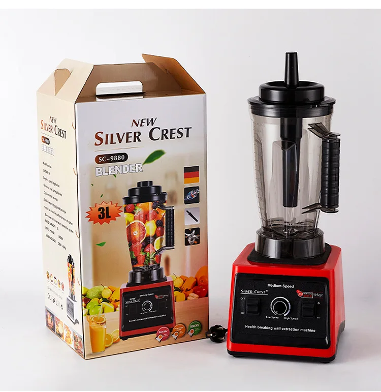 Silver Crest 8000watts Silver Crest, 3liter Heavy-Duty Commercial Blender -  my mall