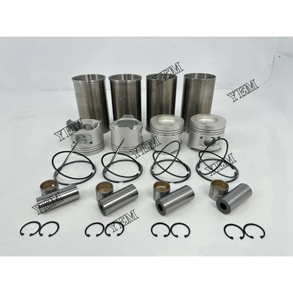 Engine Liner Kit With Piston Rings Liner Fit for Toyota 2Z Tractor Excavator Mowers Engine Repair Parts Kit