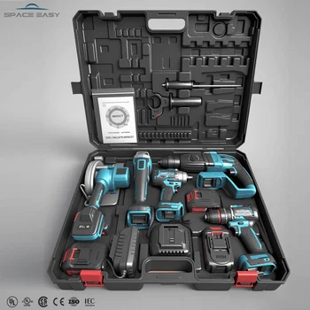 Best Discount Certificated High Quality MKT Combo Cordless Power Tools 5 in 1 Set Kit 18v 21v Battery Tool Kit for Home Use DIY