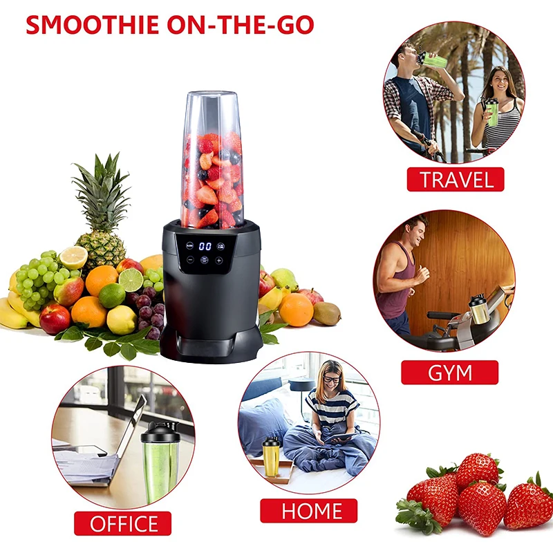 Jusseion Blender: Smoothie Nutri Blender Shakes & Smoothies 1200W