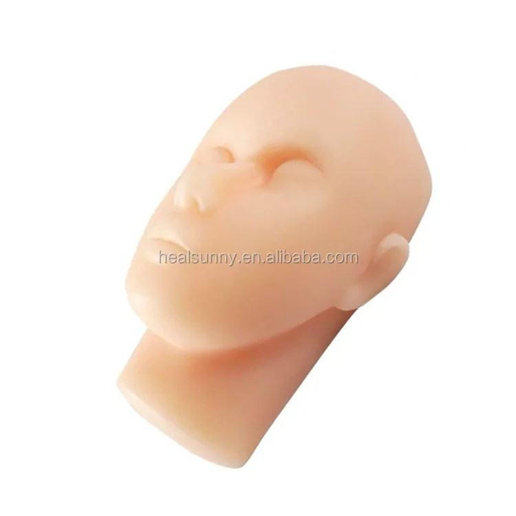 Силиконовая головка с костяной внутренней хирургии, тренировочная модель для тренировки швов, косметической инъекции, микропластиковая модель для лица