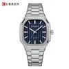 4 Silver Case Blue Dial