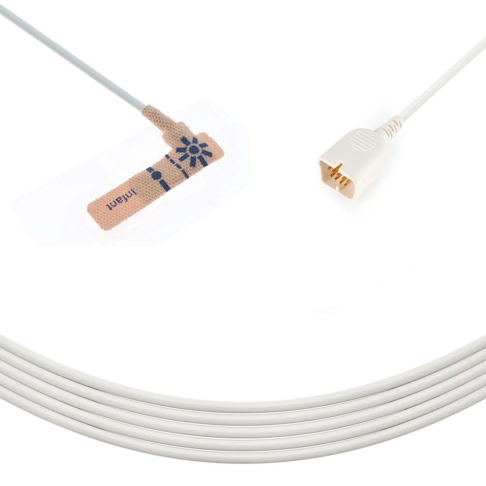 Sonda de SpO2 Nihon Kohden TL-252T Descartável para Bebês, compatível com o Life Scope 2303 e 2301K