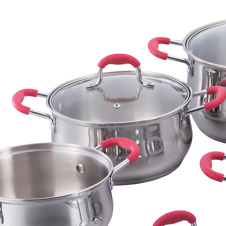 Professional Custom Stainless Steel Cookware Sets Non Stick Cooking Pots Sets details