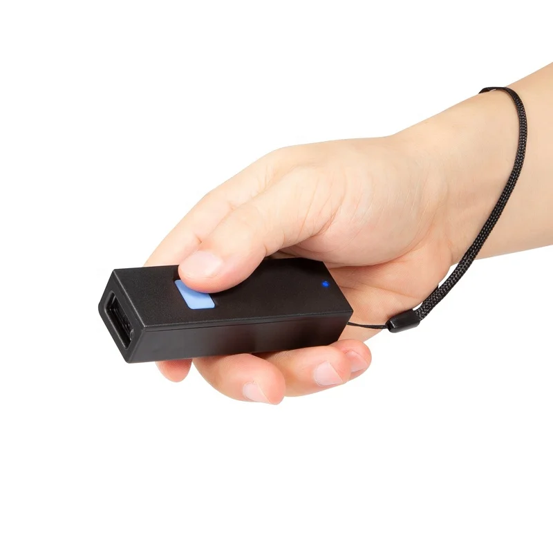 Factory Inventory Blue Tooth Barcode Scanner With Vibration Alert Wireless Barcode Reader With Memory