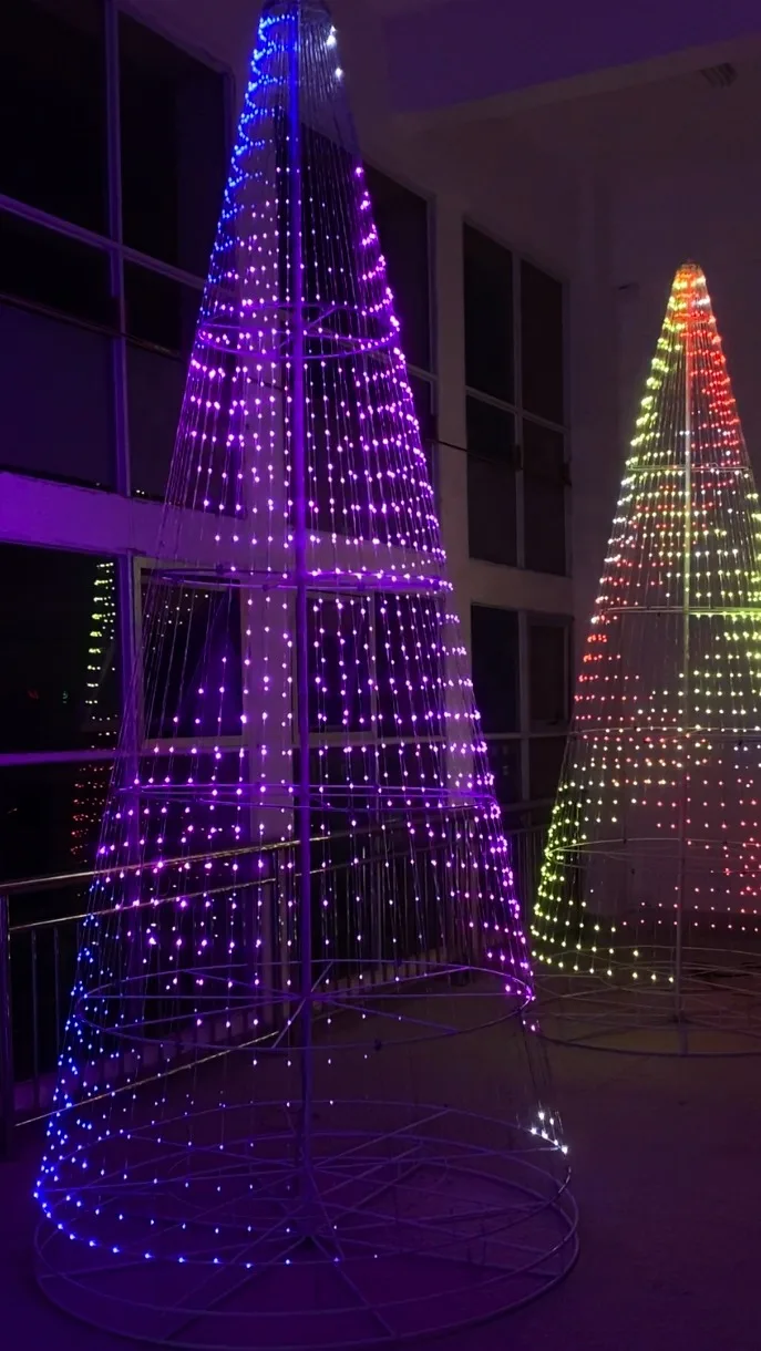 3.5m Outdoor Motif Metal Frame Decoration Lights Holiday Ws2811 Rgb