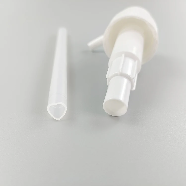 410 size hot selling wholesale plastic 4cc lotion pump in white color with 150mm tube-66