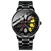 Bracelet en acier inoxydable sans rotation-jaune