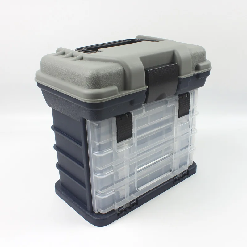 coast fishing multi-tool box Cal Battle Terminal Tackle Box - Fishing Organizer Box with Dividers, Dry Box Fishing Gear and Equipment Orange (Optional) Size Cal Coast Fishing Battle Box