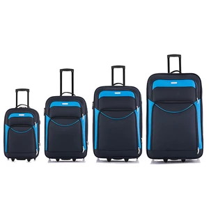 Wholesale Cheap Soft EVA Fabric 600D Nylon Luggage Sets Popular Luggage Suitcase Sets of 4 Pieces