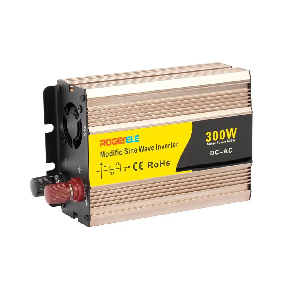 Миниатюрный модифицированный синусоидальный волновой преобразователь 220 Вт, переменный ток 300 В, 12 В, 24 В, 48 В