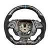 Forged Carbon Fiber+Alcantara+blue Stitching+ blue Top Stripe