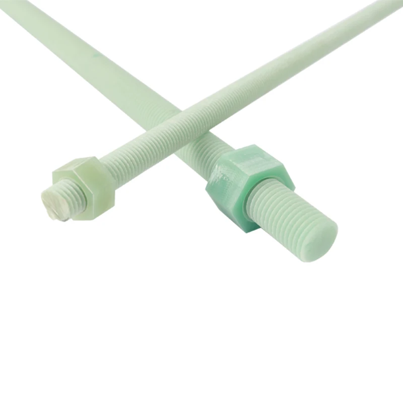 FR4 G10 Insulation Bolt and Nut with High Mechanical Strength and Threaded Rod for Secure Fastening