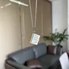 Ciondolo in oro e argento - Incisione lettera d'amore - Catena in argento