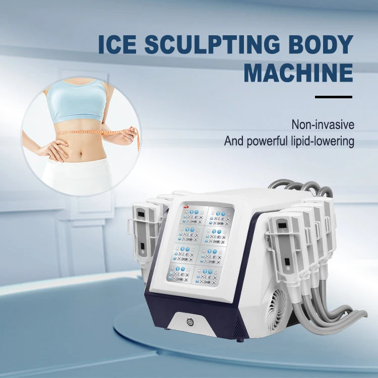 8 Pads Cryo Lipolysis Cryotherapy Fat Freezing Body Sculpting Machine 5 Discover the professional 8 Pads Cryo Lipolysis Cryotherapy Machine for non-invasive fat freezing, body sculpting, slimming, and advanced cryotherapy contouring treatments for salons and med spas. 8 Pads Cryo Lipolysis Cryotherapy Fat Freezing Body Sculpting Machine