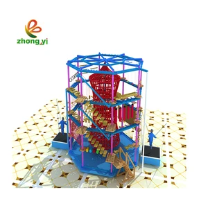 Wholesale Price Playgrounds for Children Amusement Park Item for Sale Rope Course Adventure