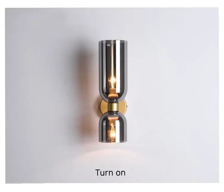 Nordic Simple Bedside Up Down Light Wall Lamp Creative Living Room ...