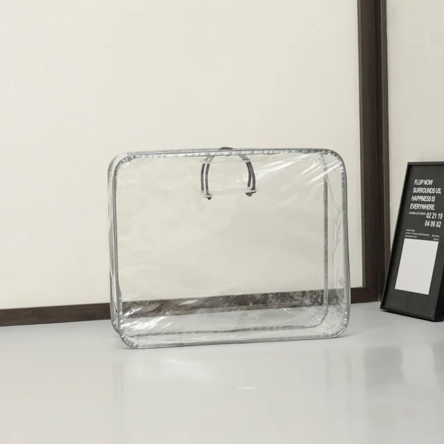 Customizable PVC Bags with Transparent Plastic Zippers for Large-capacity Packaging of Bedding, Quilts and Blankets