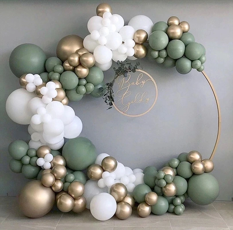 2022 New Arrivals Backdrop Wedding Sage Green Balloon Garland Stand Party Decoration Balloons