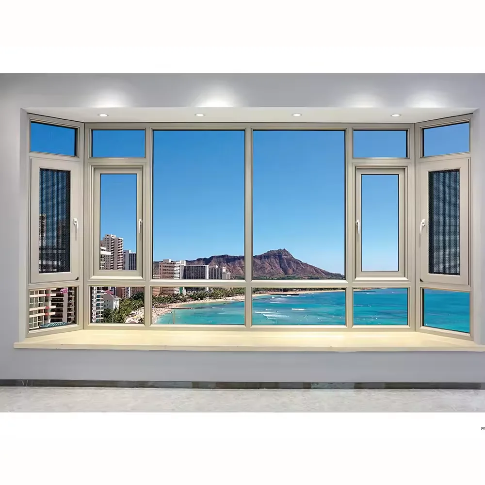 House Use Security Factory Simple Design Resistance Good View Windows  Double Glazing Casement Windows