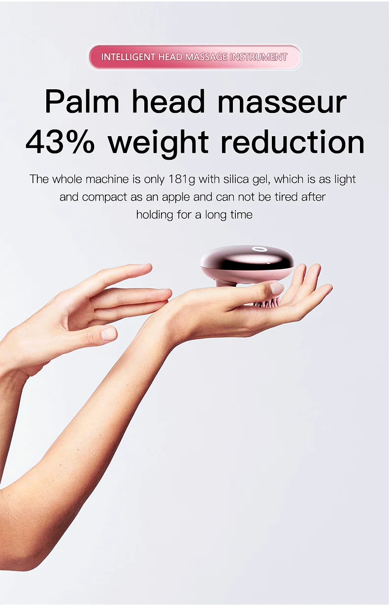 Handheld Electric Cordless Waterproof Head Scratcher Hair Scalp