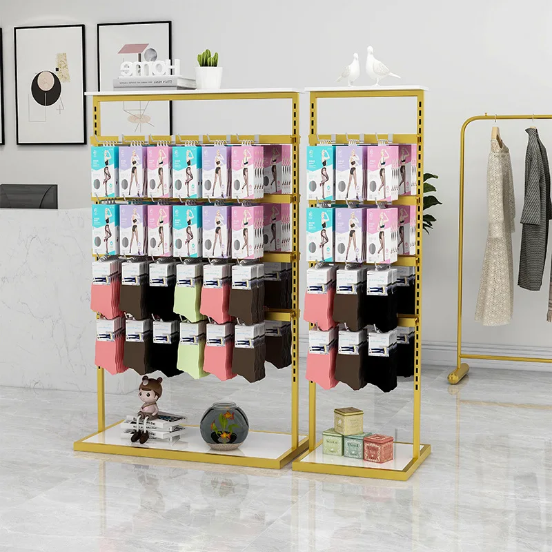 Kainice Adjustable Gold Stand Mobile Accessories Sock Underwear Display