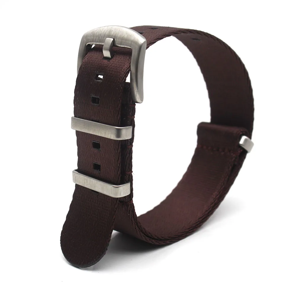 Luxury Heavy Duty 20mm 22mm Seatbelt Watch Strap 1.2mm Herringbone