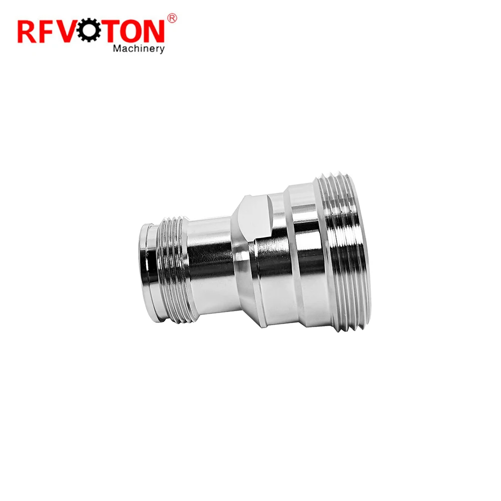 Gyári adapter: DIN 7/16 L29 női Hembra 4.310 4.3/10 női jack RF koaxiális 4.3-10 L20 koax (rf) adapter, sárgaréz, RoHS