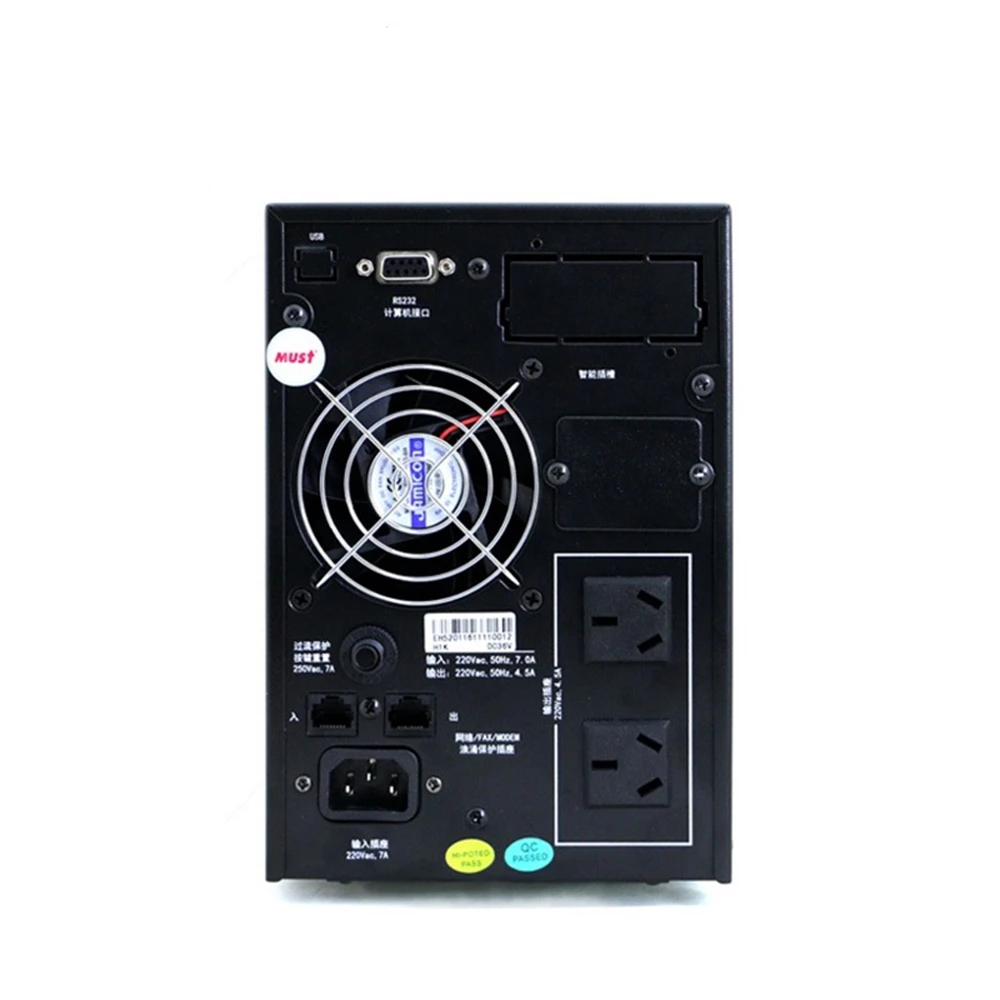 MUST 3KVA Uninterruptible Power Supply UPS High Frequency Online UPS for Computer Backup Power 1KVA 2KVA 3KVA 6KVA 10KVA