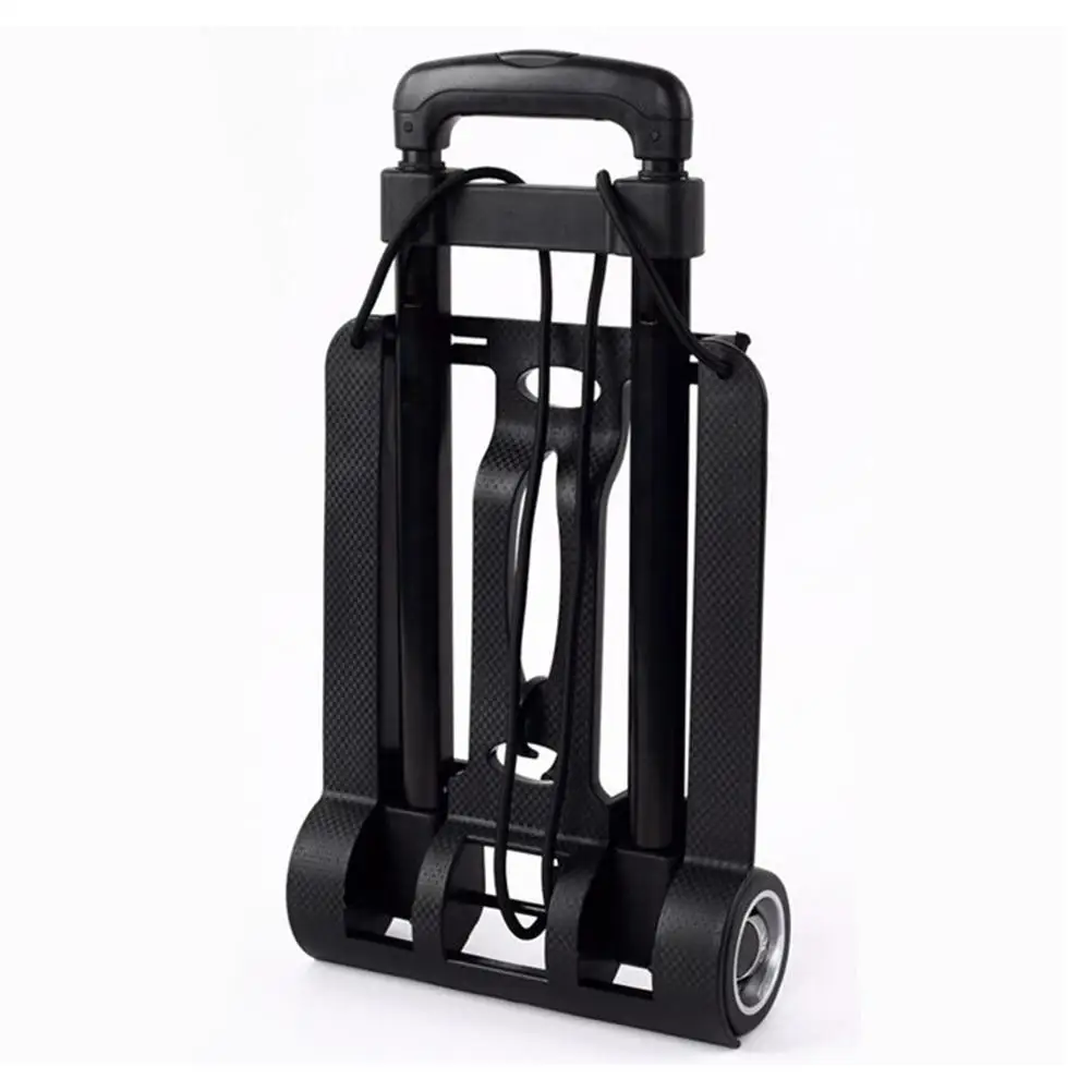 4 Wheels Foldable Hand Trolley Shopping Cart Handcart Outdoor Easy Folding Portable Folding Trolley Stretchable Handcart