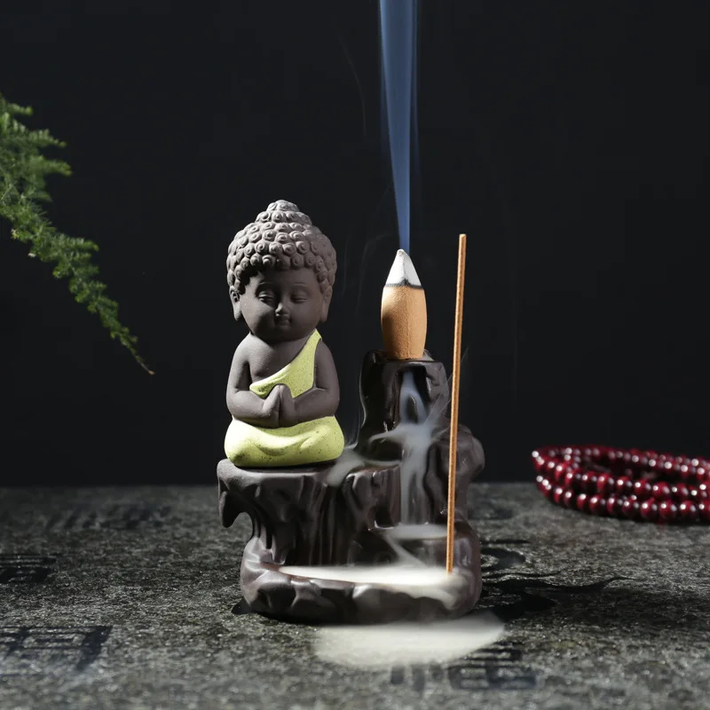 民芸職人手作り 禅 香炉 古風 細工 工芸品 置物 新品倒流香 香炉 倒流香