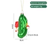 Cucumber player hanging ornament
