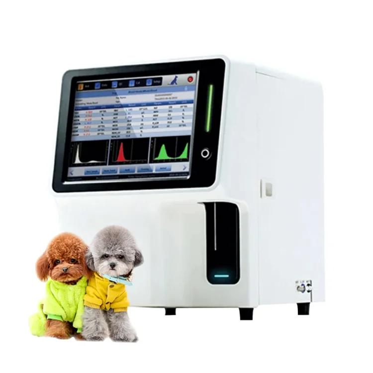 DERRY Automatic Animal 3-part Diff Hematology CBC Blood Analyzer ...