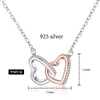 925 Silver (white gold with rose gold plated)
