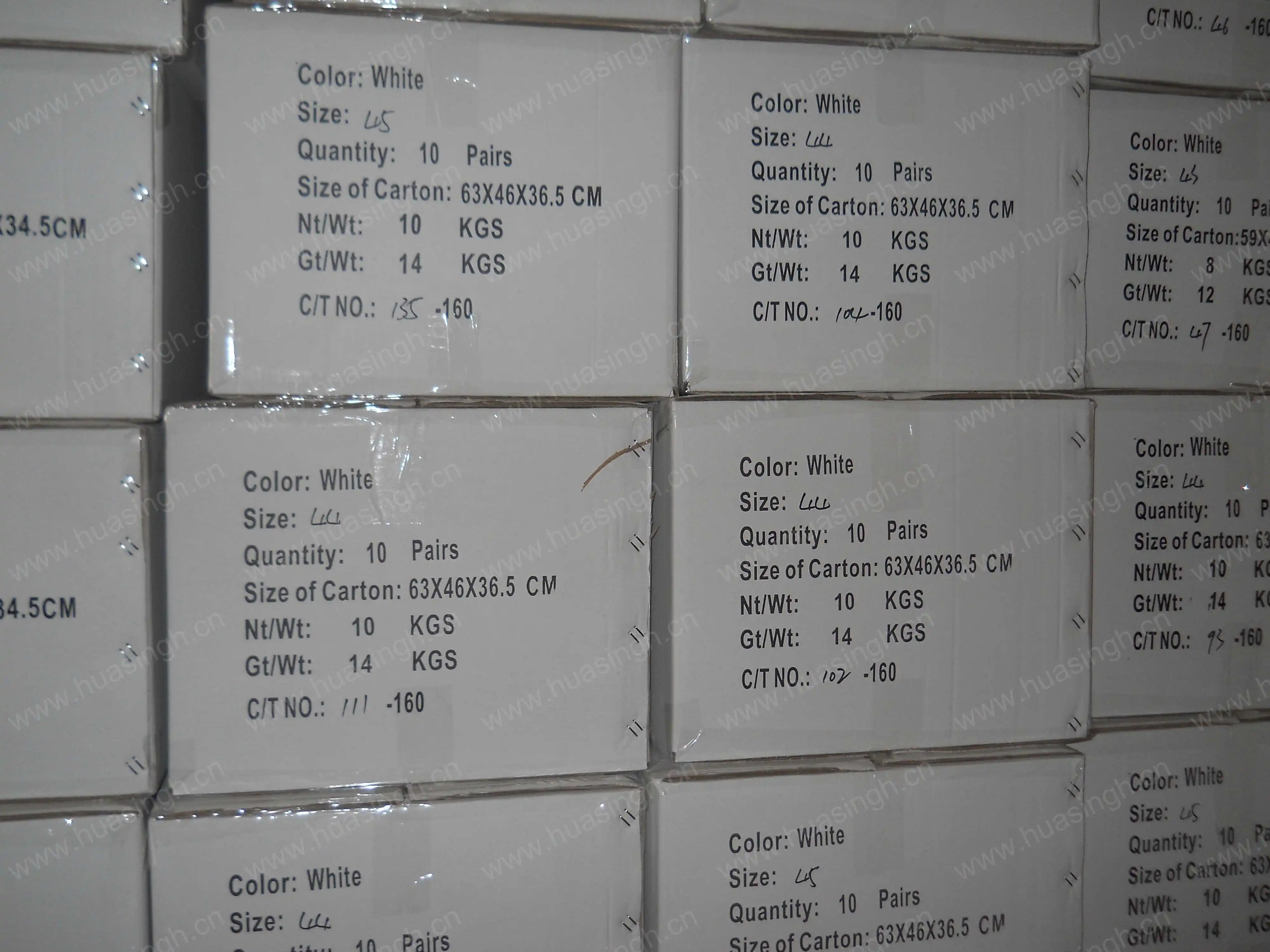 Packaging & shipping specifications