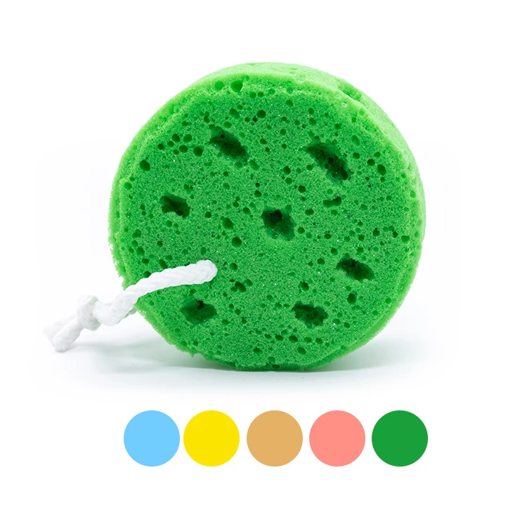 Exfoliating Bath Sponges For Shower,Sponge Loofah Soft Bathing For Body Wash Bathroom Vivid