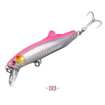 Cheery ABS Lifelike Midwater Minnow Wobbler Hard Bait for Snapper Bass Trout-Saltwater Sea Fishing Lure with Hooks – Minnow – view 3