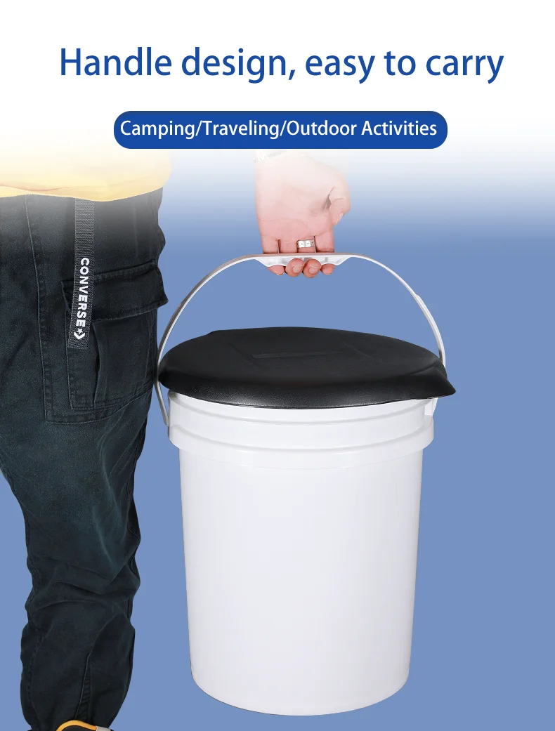 New Arrival Outdoor Trip Toilet Case Portable For 20liter 5 Gallon
