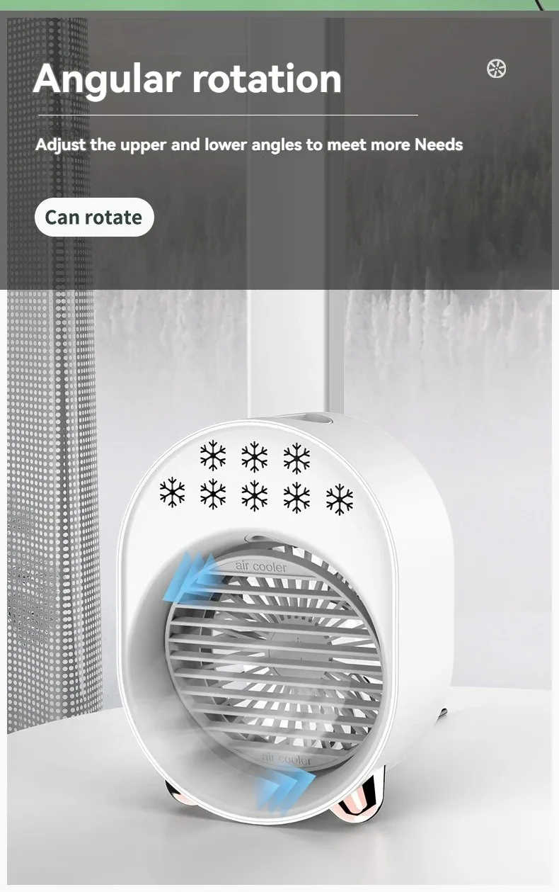 Mini Klimagerät Mit Befeuchter Und Led Nachtlicht Für Den Tisch_voghion.com